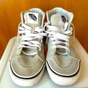 Vans Old School High Tops suede light mint- W: 7.5 M:6